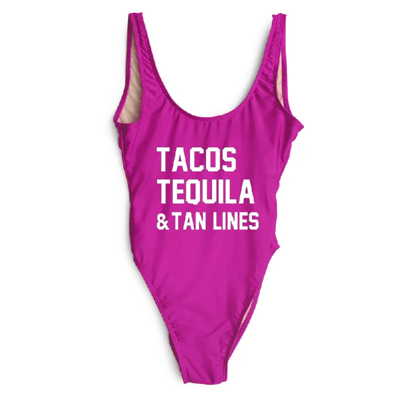 Seasonal Fashion TACOS TEQUILA & TAN LINES [SWIMSUIT]