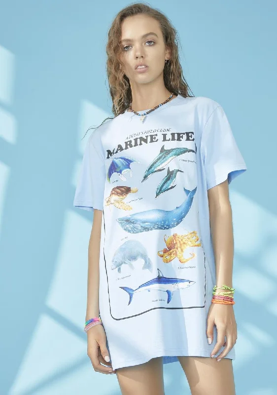 Casual Chic Clothing Under The Sea Oversized Tee