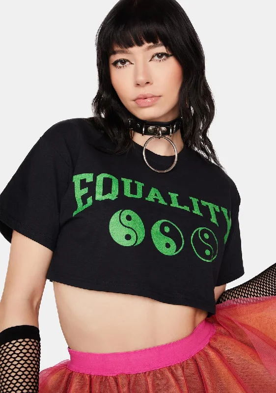 Trendy Attire For Her Equality Crop Tee