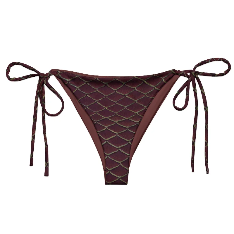 Trendy Styles Yule Tide Recycled String Bikini Bottom