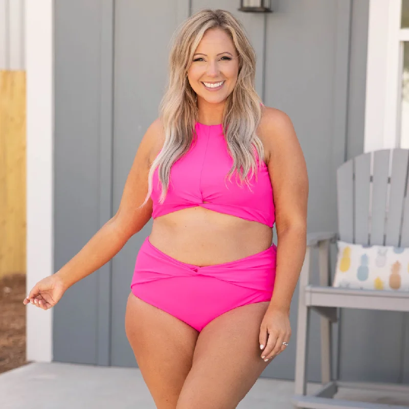 Grab Romantic Date - Night Styles Now Swim With Me Swim Bottom, Pink