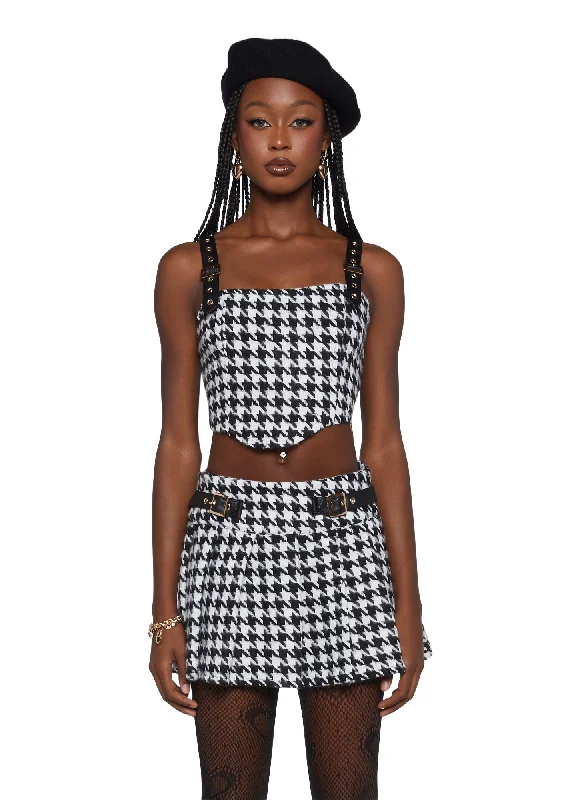 Bold Prints Casual Chic Reach The Top Cropped Corset