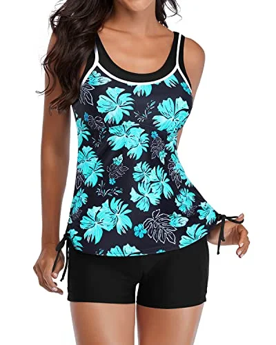 Trendy Styles Stylish Two Piece Swimwear Slimming Athletic Tankini Swimsuits for Women