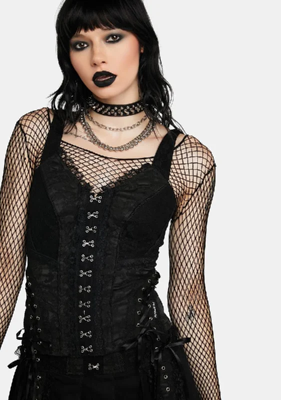 Wardrobe Essentials Enchanted Lace Corset Top