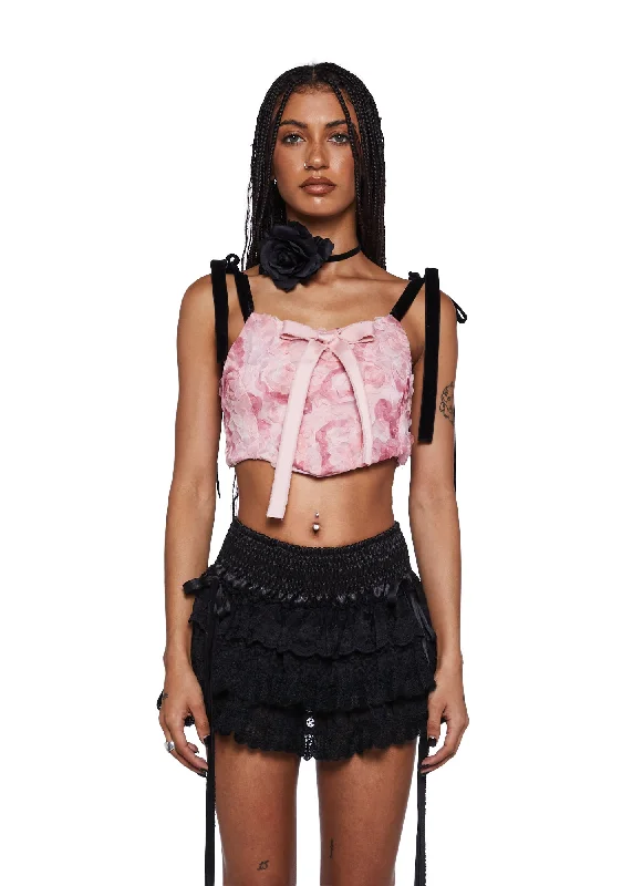 Massive Selection Sale Rosy Shell Corset Top