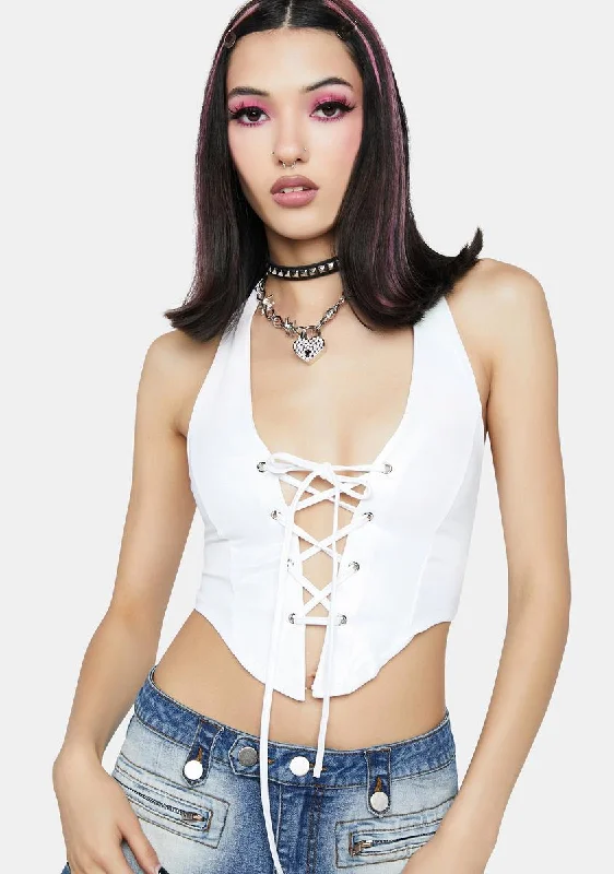 Style Revolution Pure Forever's Never Enough Holographic Crop Top