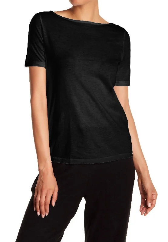 Stylish Looks Short Sleeve British Tee In Black