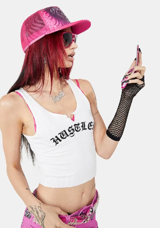 Urban Femme Streetwear Hardcore Diva Crop Tank