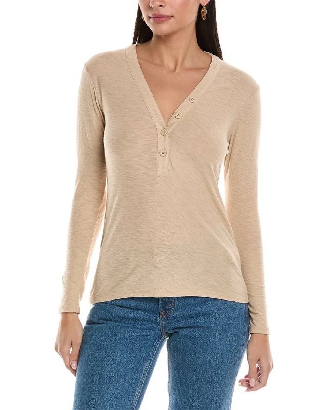 Chic & Cozy Collection James Perse Jersey Henley Top