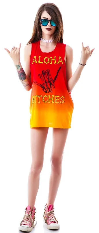 Winter Warm - Up Sale Aloha Bitches Muscle Tank