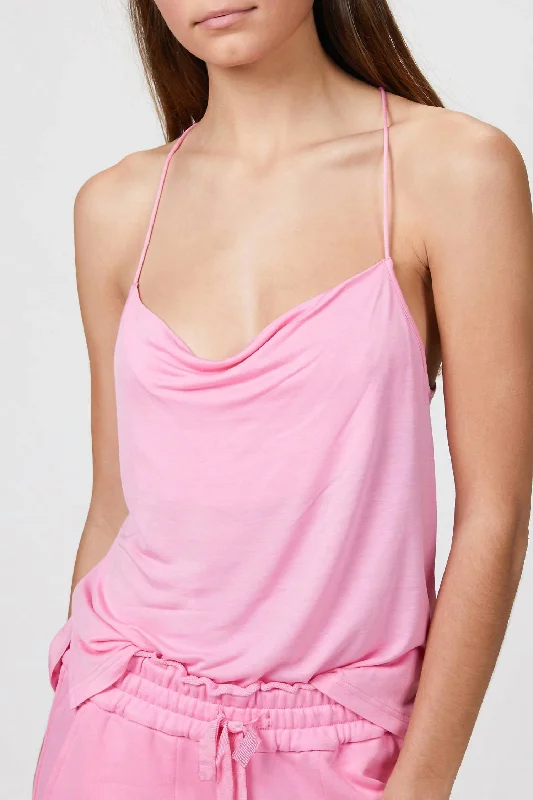 Dive Into Trendy Styles Aggie Tank In Bubblegum