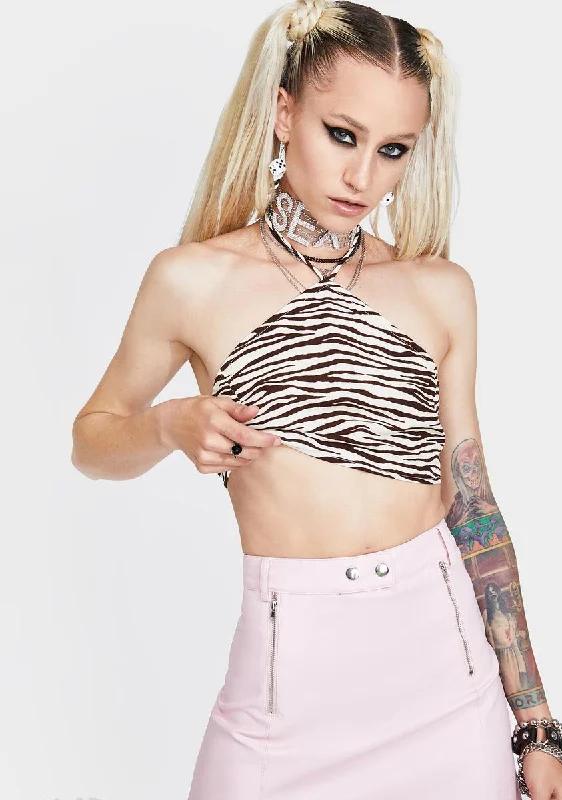 Nordic Minimalist Home Look Maudy Tiger Crop Top