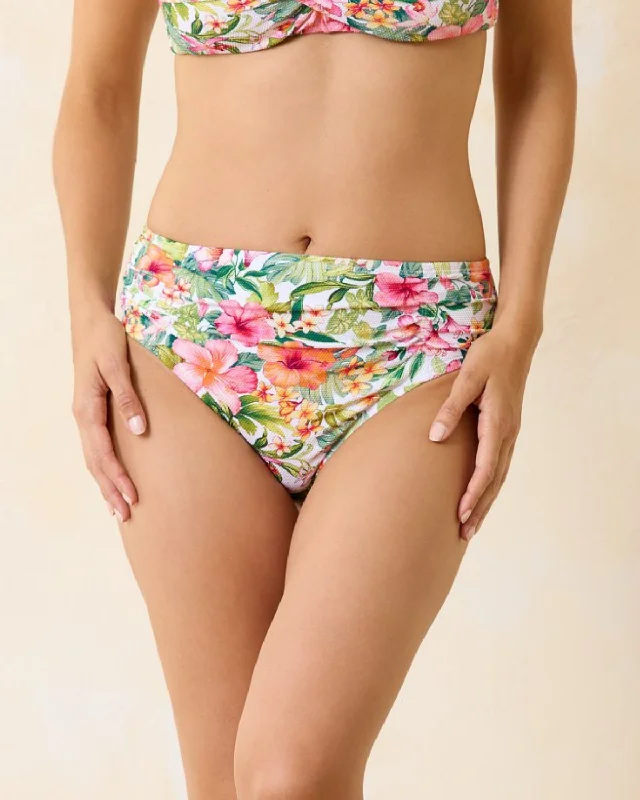 Special Offers 2024 Tommy Bahama Island Cays Flora Shirred High Waist Bikini Bottom- Ss200428