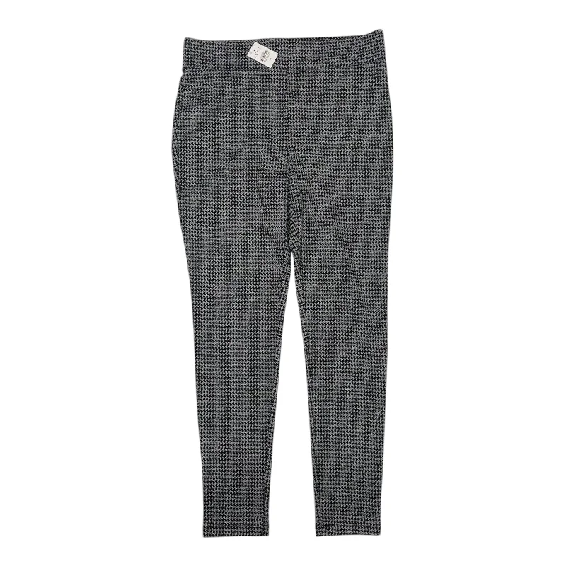 Pants Leggings By Loft In Black & Grey, Size:M