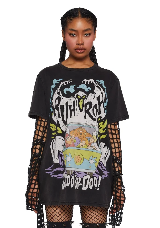 Casual Chic Spooky Encounters Oversized Tee