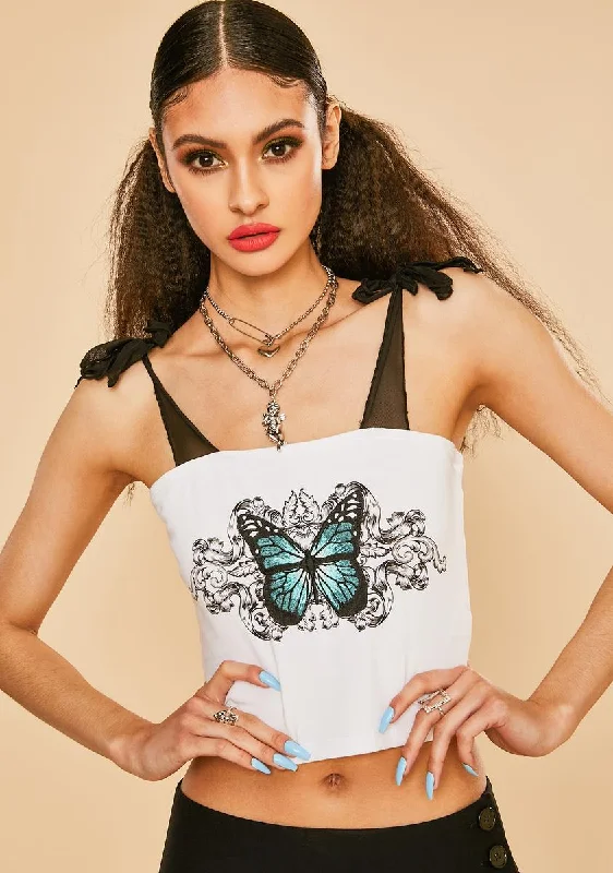 Clearance Sale Monarch Era Graphic Corset Top