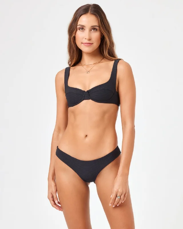 Style Redefined Eco Chic Repreve® Nikita Bikini Top - Black