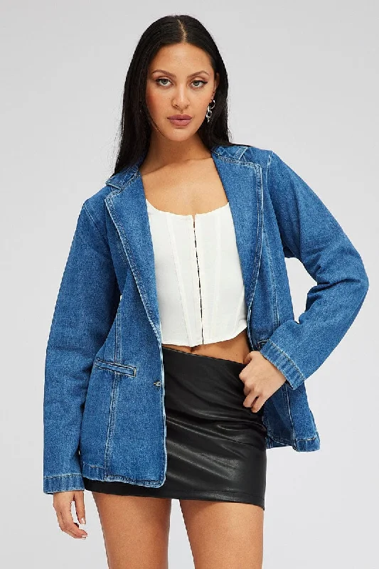 Style Your Wardrobe Denim Denim Jacket Long Sleeve