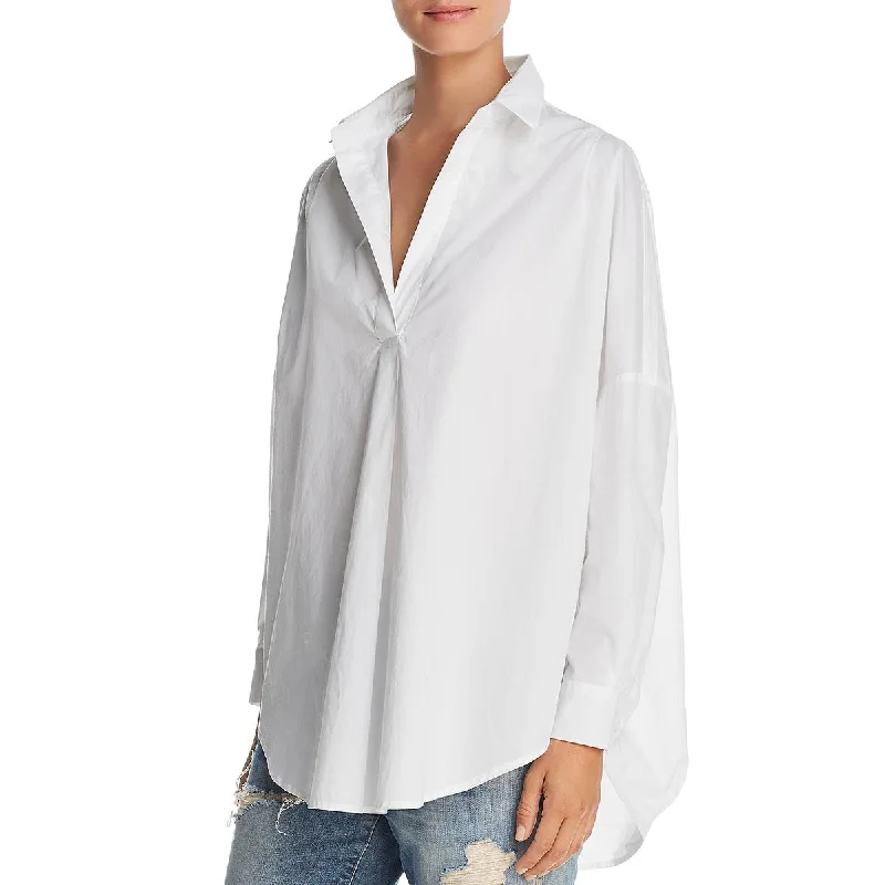 Wardrobe Update Rhodes Womens Oversized Popover Blouse