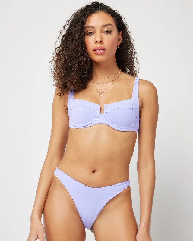 Trend Forward Threads Camellia Bikini Top - Wisteria