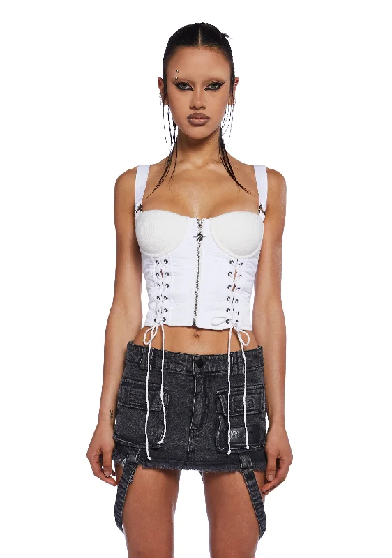 Odd Size Clearance Sale Charged Lace-Up Corset Top