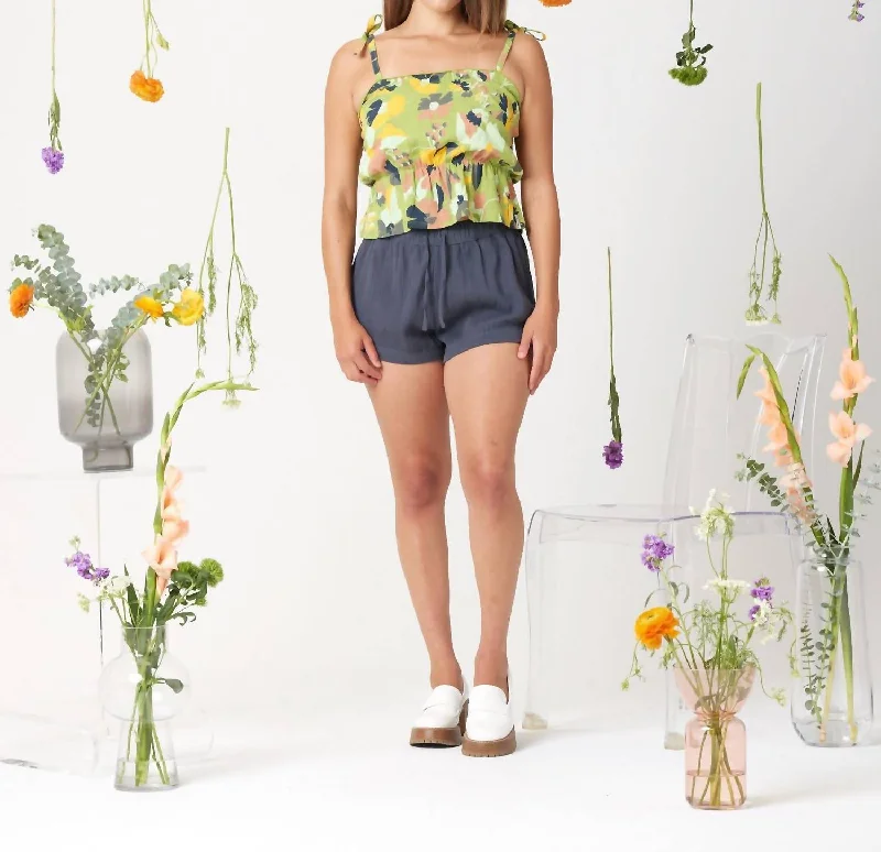 Luxury Fashion Allegra Tank In Martini Olive Floral