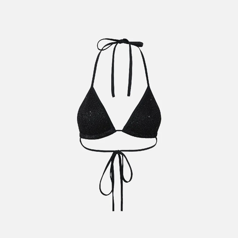 Chic Urban Fashion Look Asta Resort Lio Bikini Top - Black