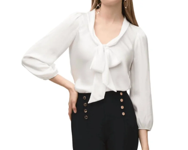 Grab Romantic Date - Night Styles Now Vanilla Knot Blouse