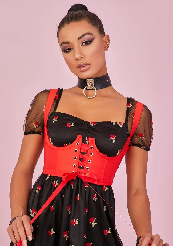 Exquisite Women's Wear Sale Burn My Beloved Underbust Corset Top