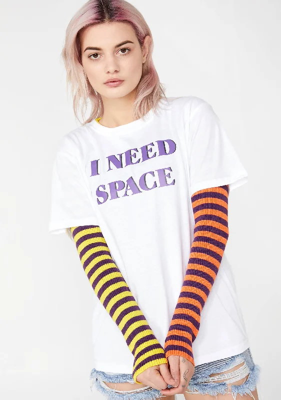 Colorful Clothing I Need Space Oversized Tee