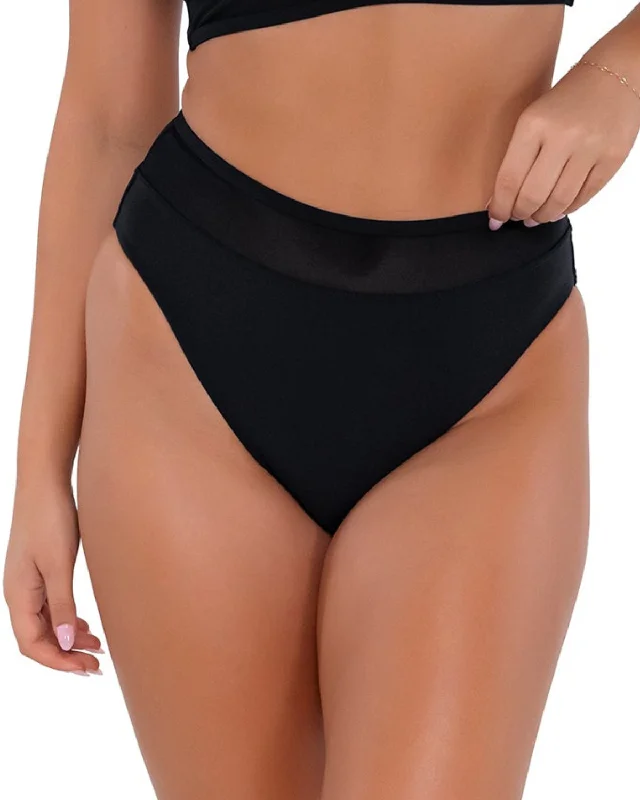 Summer Essentials 2024 Sunsets Solids Annie High Waist Bottom - 324BS