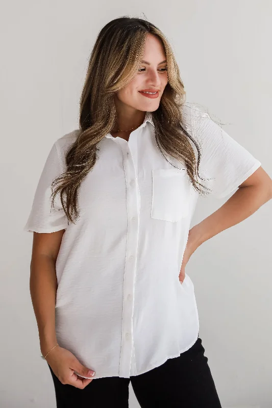 Big Savings FINAL SALE - Kayla Button-Up Blouse - DU DEAL