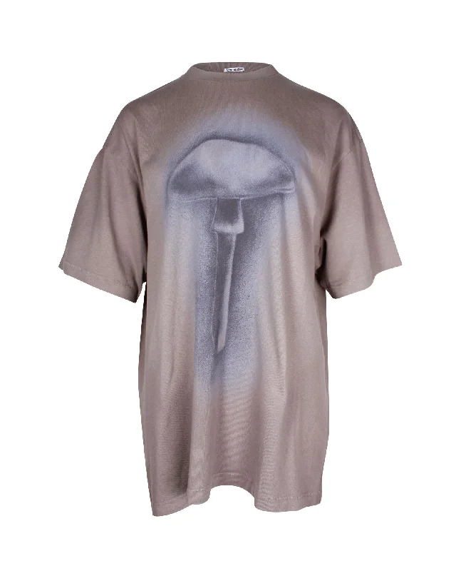 Sophisticated Fashion Acne Studios Edra Airbrush Oversized Tee in Grey Cotton