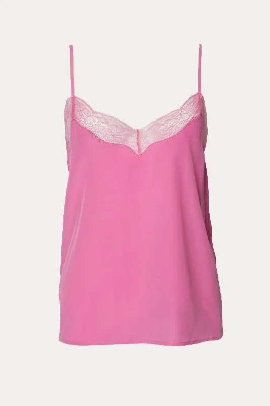 Innovate Your Wardrobe Lace Camisole In Pink