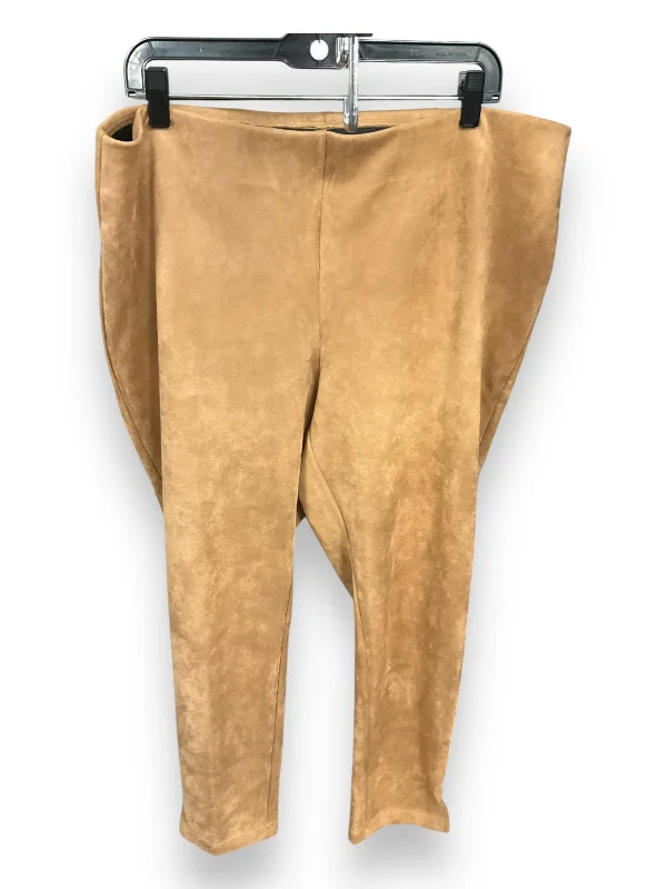 Pants Leggings By Zac And Rachel In Brown, Size: 2x