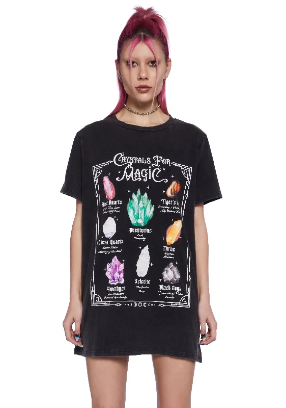 Premium Fashion Crystal Girl Oversized Tee