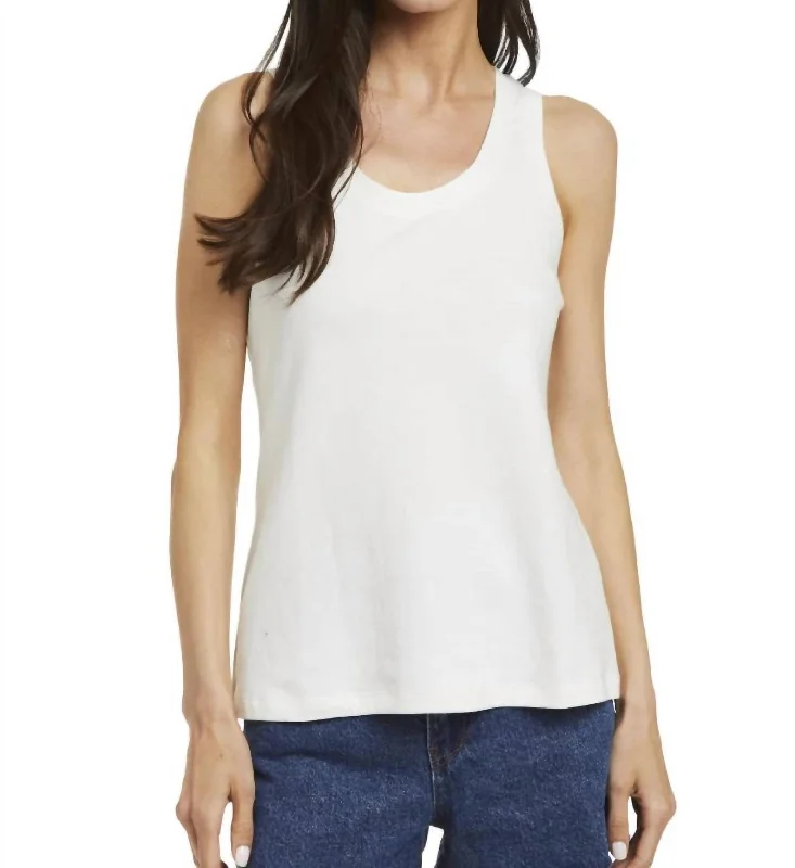 Elevate Your Wardrobe Elle Tank In White