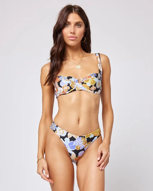 Save Big Printed Camellia Bikini Top - Sugar And Spice Floral