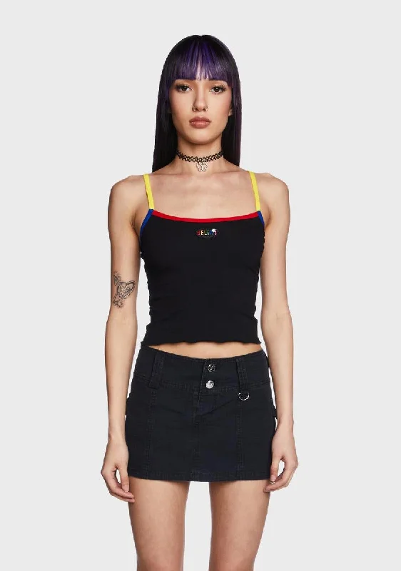 Elegant Styles Short Circuit Crop Top