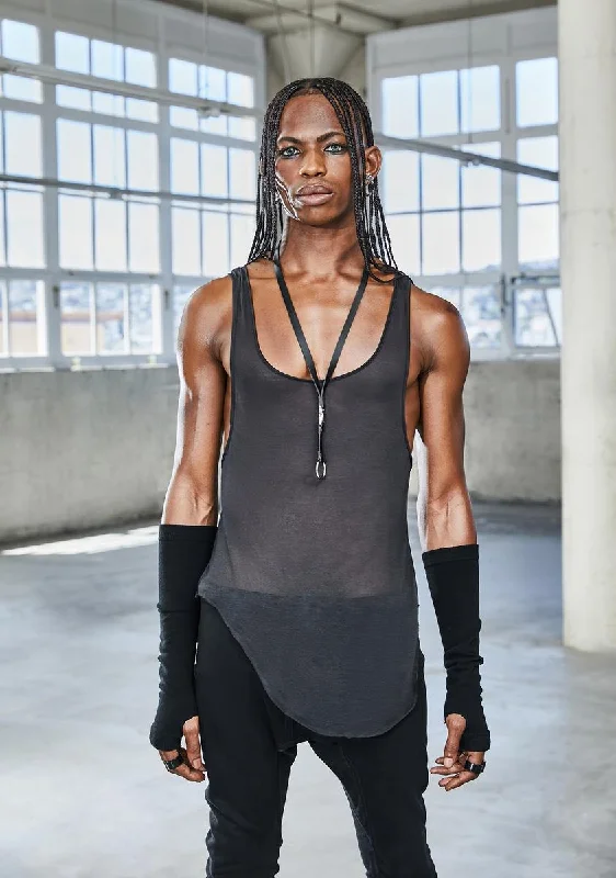 Fashion Forward Bassline Sheer Racerback Tank