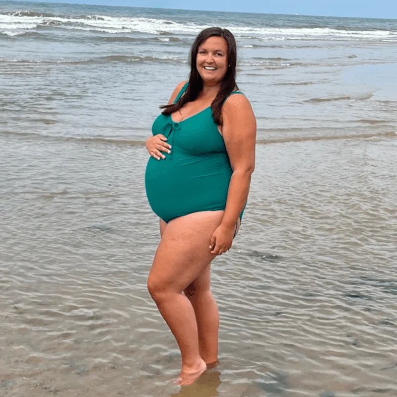 Special Offer That loving feel'in Maternity Swimsuit - Teal