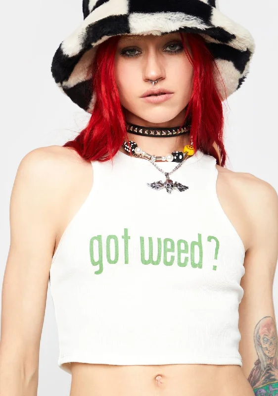 Casual Fashion Got Weed Graphic Tank