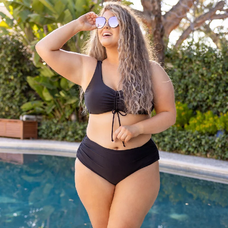 Enjoy Discount Talk To The Sand Swim Top, Black