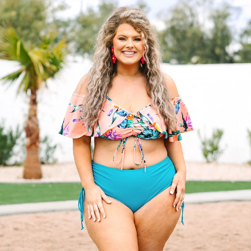 Day To Night Styles Let's Find Paradise Swim Bottom, Teal