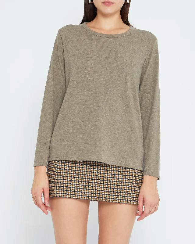 Casual Chic Clothing Lounge Around Longsleeve