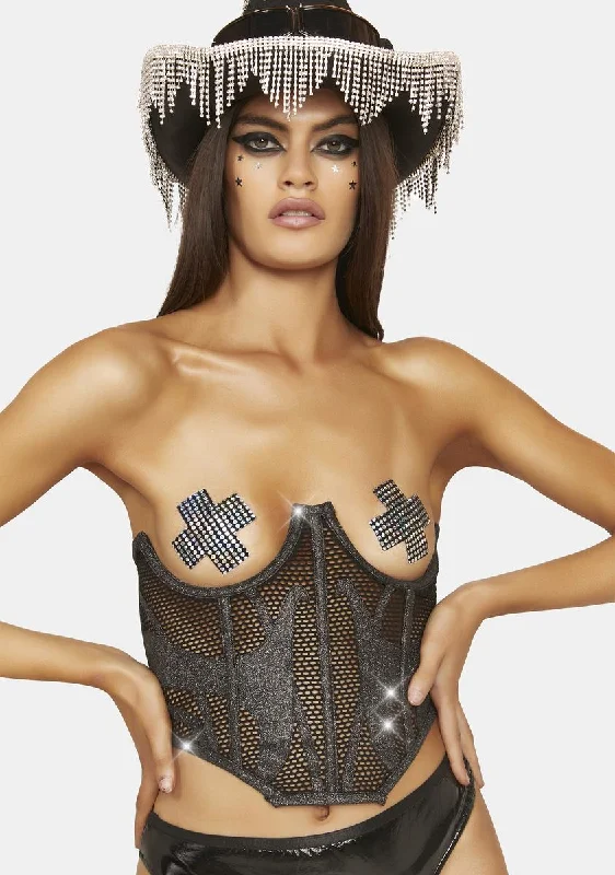 Don't Miss Out Sand Luster Underbust Corset