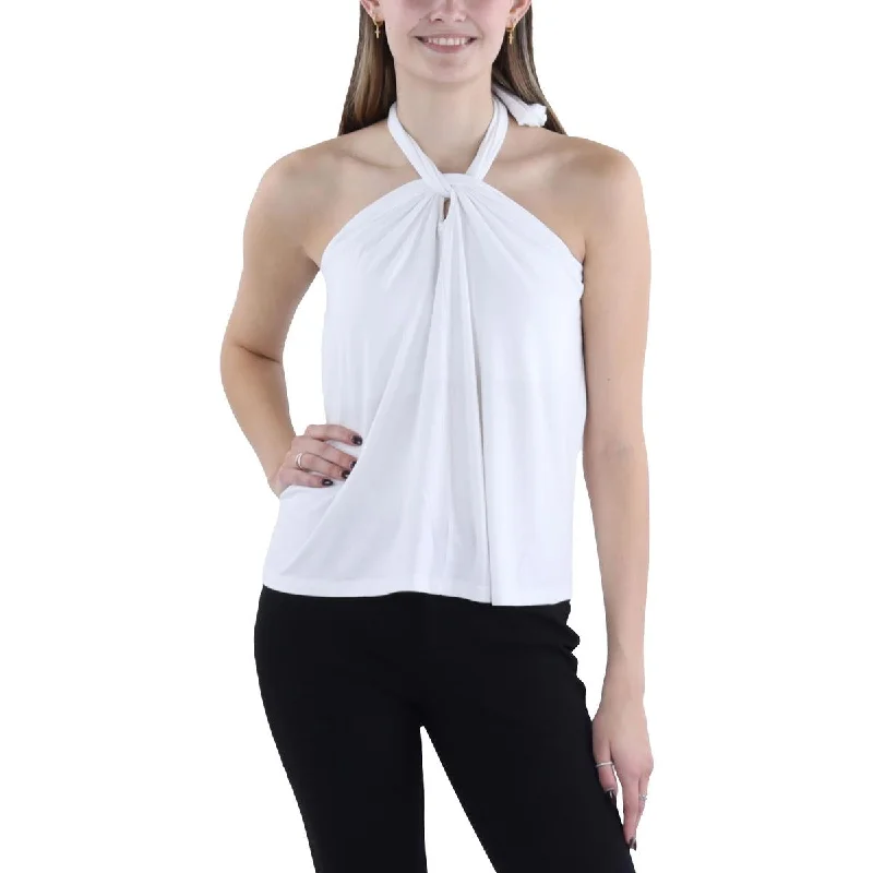 Casual Elegance Womens Sleeveless Tank Halter Top