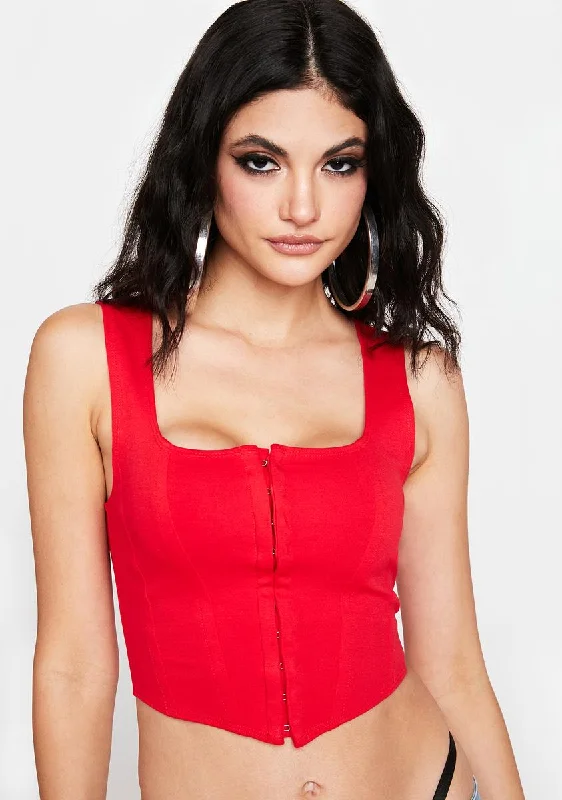 Trendy Pulse Lover Crave It Corset Top