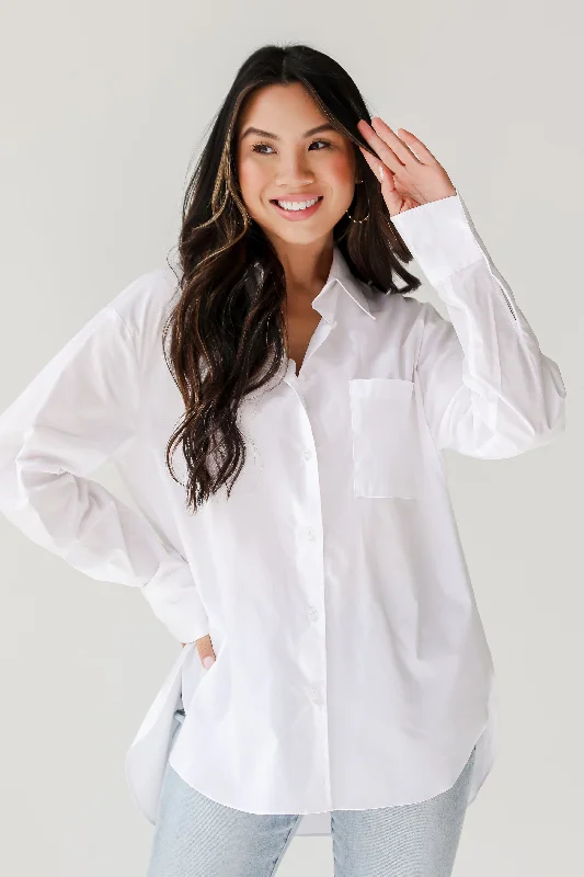 Fashion Essentials FINAL SALE - Elevated Sensibility White Button-Up Blouse