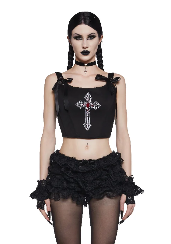 High End Women's Wear Sinful Sanctuary Corset Top